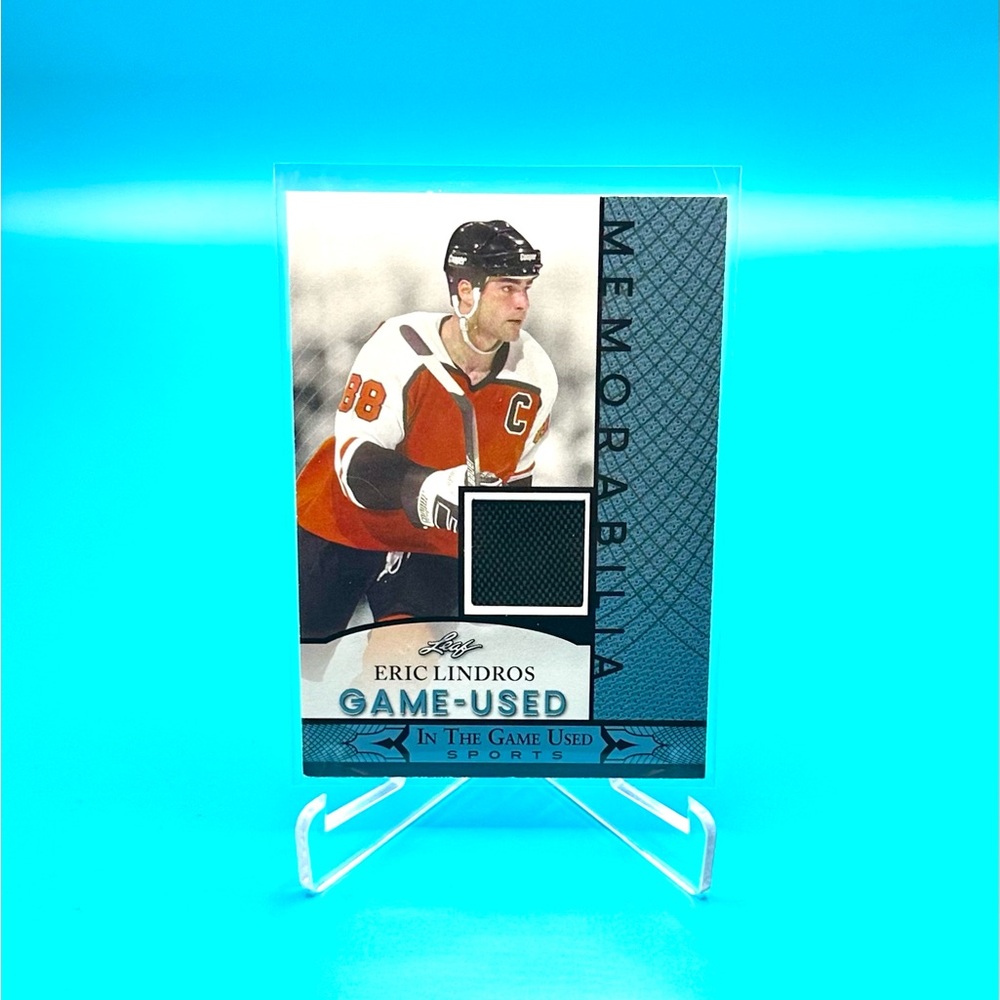 2024 Leaf In the Game🔥Eric Lindros🔥Game-Used Memorabilia! #GUM-47
